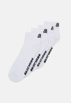 Skechers Online Basic Cushioned Quarter 4 Pack Unisex - Sokker - White