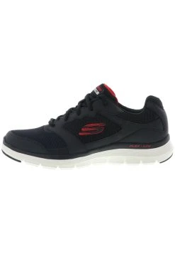 Joggesko - Black Leather/Mesh/Pu/Red Trim