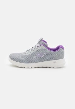 Go Walk Lace Up Walking Trainers - Vandresko - Gray/Lavender
