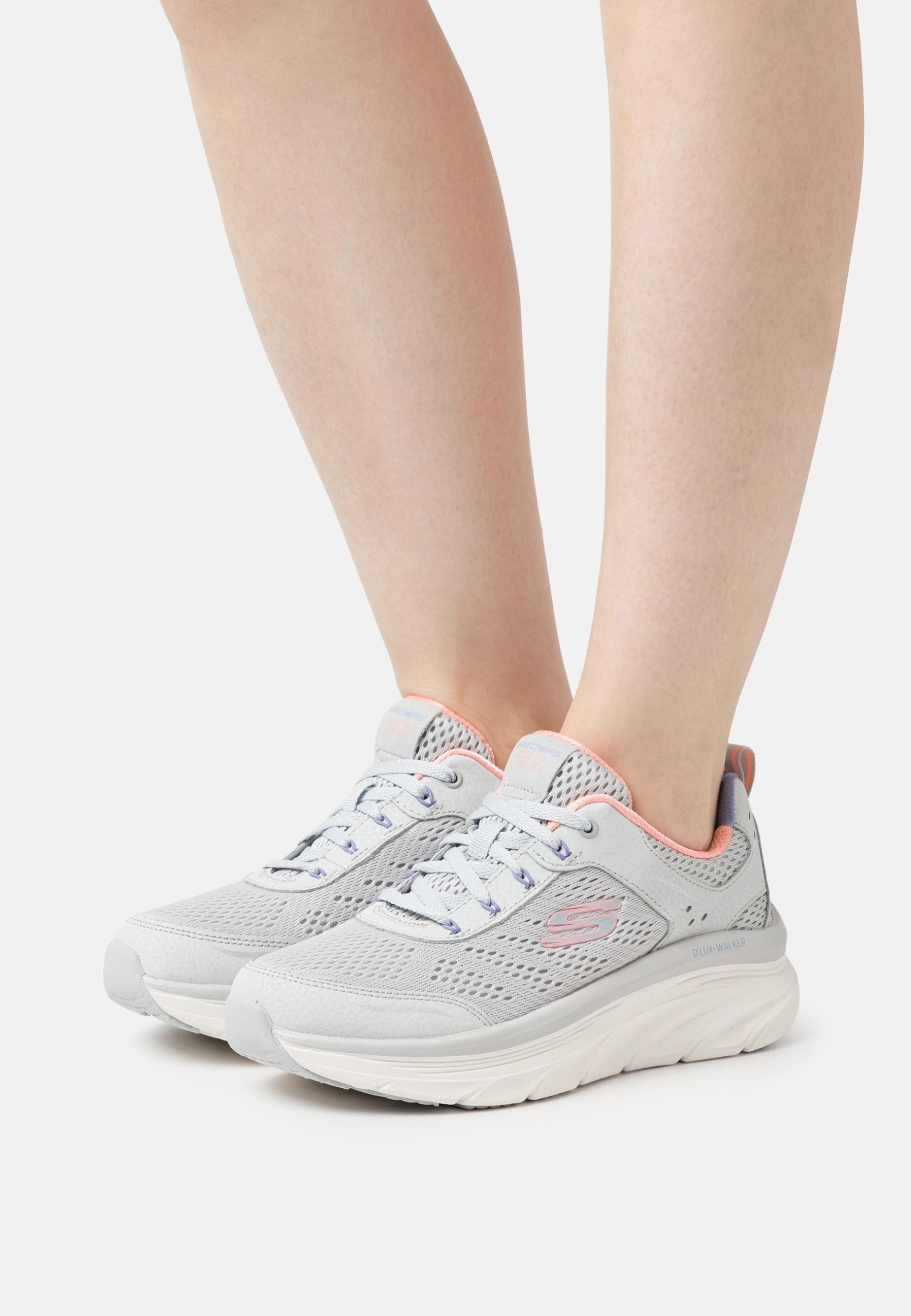 D'Lux Walker - Joggesko - Light Gray/Coral/Lavender