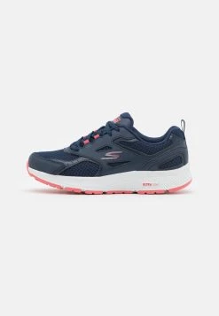 Go Run Consistent Lace Up - Nøytrale Løpesko - Navy/Pink