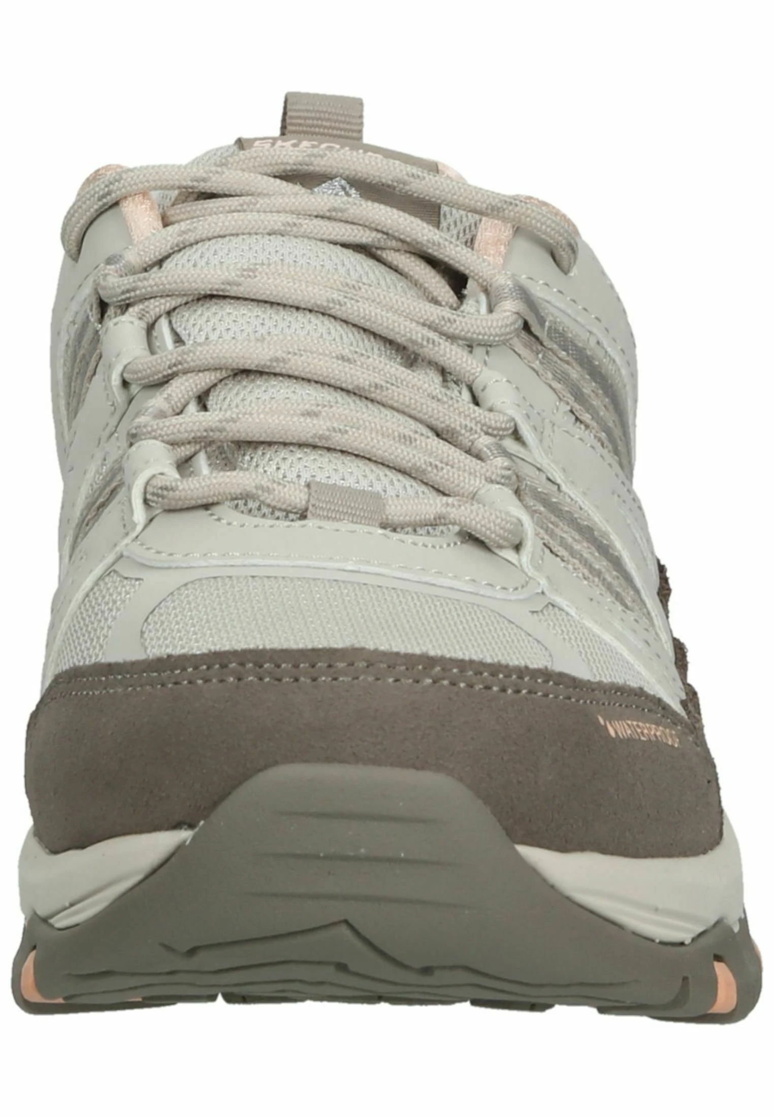 Skechers Joggesko - Taupe Leather Mesh Pink Trim - Bilde 6