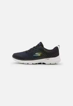 Go Walk 6 Bungee Lace Up - Vandresko - Noir/Multi-Coloured