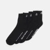 Skechers Online Basic Cushioned Quarter 4 Pack Unisex - Sokker - Black